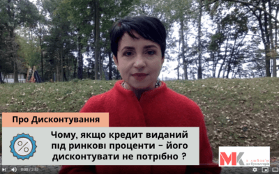 Кредит виданий під ринкові % -дисконтувати не потрібно ?